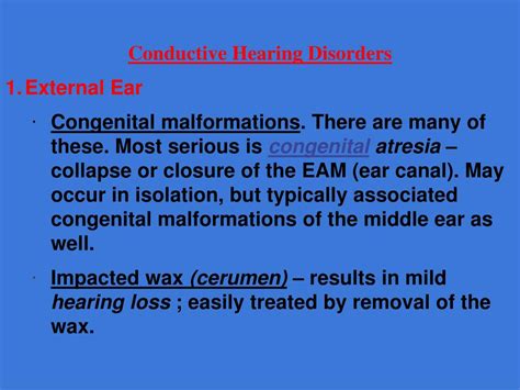 PPT - Hearing Disorders PowerPoint Presentation, free download - ID:7818910