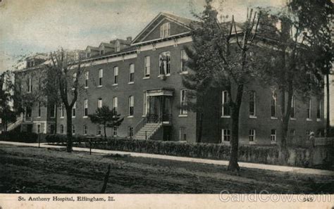 St Anthony Hospital Effingham, IL Postcard