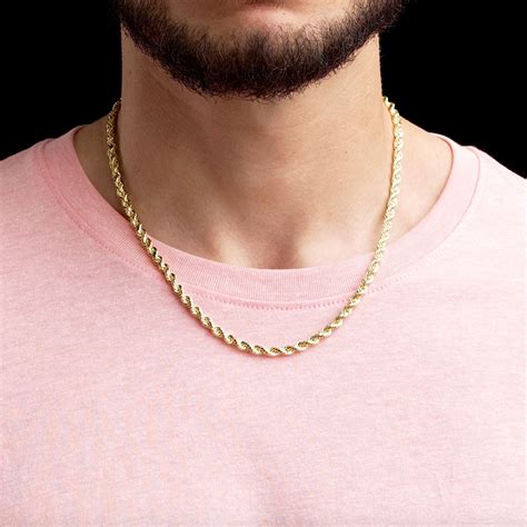 solid gold rope chain  gold gods