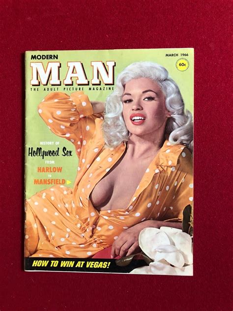 1966, Jayne Mansfield, "MODERN MAN" Magazine (No Label) Scarce (Nudes