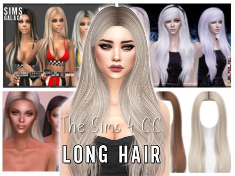 Sims 4 Long CC Hair Collection This time we... - Sims Galaxy