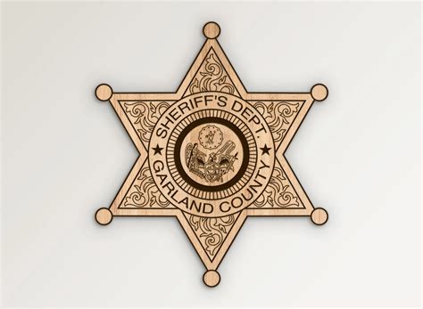 Garland County Arkansas Sheriff's Department Badge SVG Vector Files