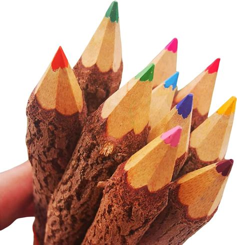 amazoncom assorted stick twig colored outdoor wooden pencils tree