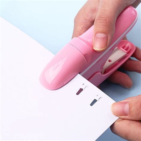 Snapklik.com : Stapleless Stapler, Mini Stapler For Desk Paper Clinch