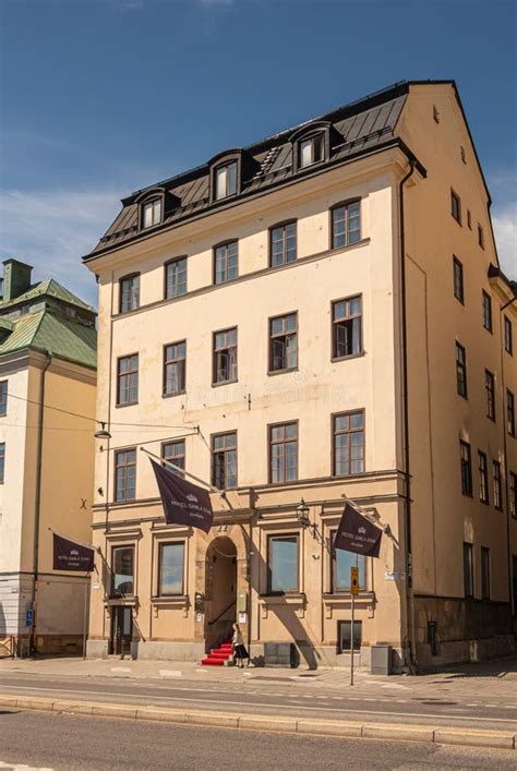 Hotel Gamla Stan on Skeppsbron Quay, Stockholm, Sweden Editorial Stock ...