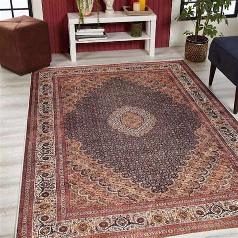 Persian Blue Rug - Etsy