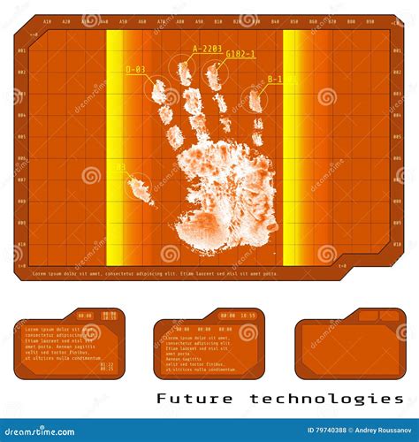 Orantsevy Fingerprint, Hand, High-tech Future Technologies, Thermal
