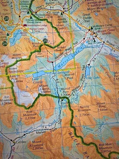 Mount Assiniboine Provincial Park Map