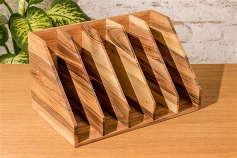 Wooden File Holderwooden Document Holderdesk Shelf - Etsy