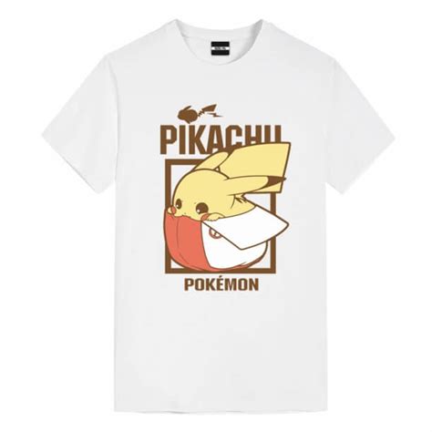 Pikachu in Hat Tee Pokemon Anime Shirts For Kids | WISHINY