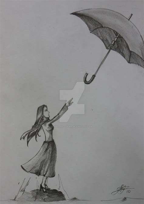 The Girl and the Umbrella by AbstractDawn on DeviantArt