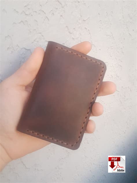 Leather Wallet Pattern Leather Bifold Wallet Leather - Etsy