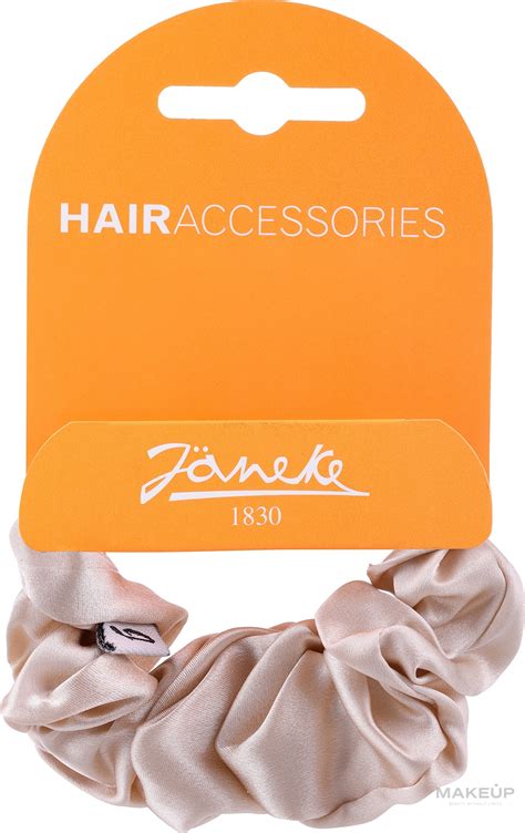 Резинка для волос тканевая CM7000, бежевая - Janeke Elastic Scrunchie ...