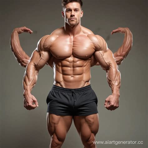 dynamic muscle growth transformation ai art generator