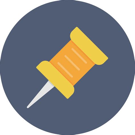 pin flat circle multicolor  vector art  vecteezy