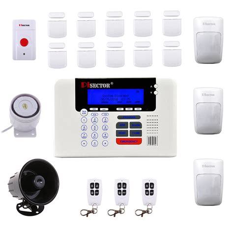 Wireless Home Security Alarm System Kit From Pisector with Auto Dial ...