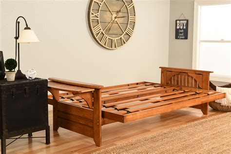 phoenix full wood frame  futon mattress barbados finish futon world