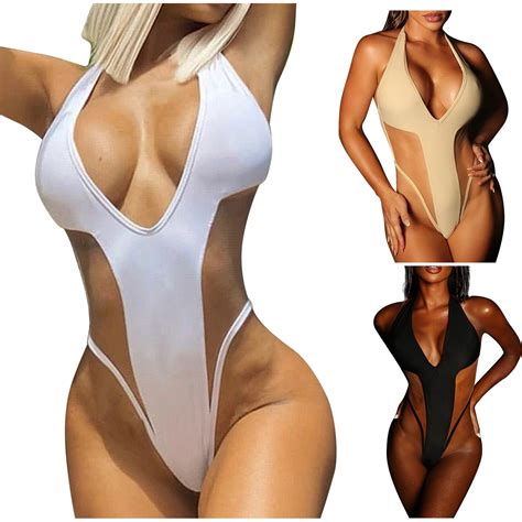 Jacenvly 2024 One Piece Bathing Suits for Women Clearance Cozy