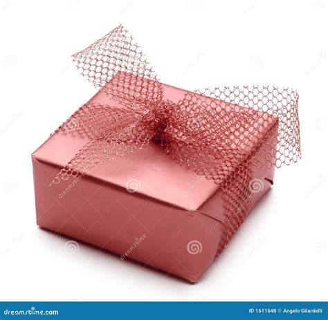 single gift stock photo image  birthday surprise ribbon