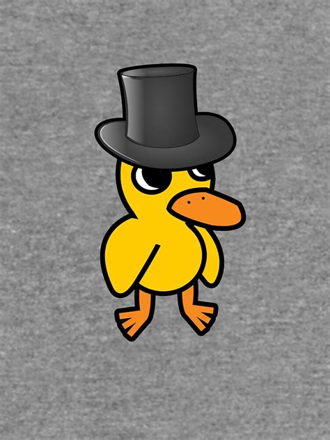 "Duck with a top hat" Lightweight Sweatshirt by Proxzor | Redbubble