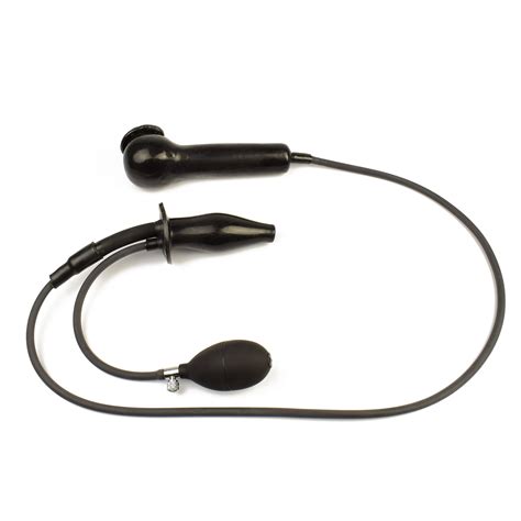 Rubberfashion Latex Butt Plug, Enema Analplug Aufblasbar Mit Pumpe Und