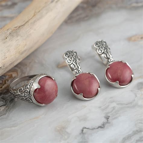 Серьги из серебра с родонитом купить в интернет-магазине Milana Silver ...
