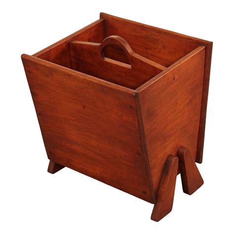 Vintage Cushman Creation Maple Magazine Stand | Chairish