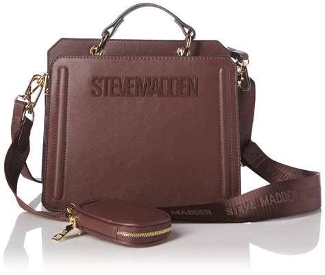 steve madden bevelyn convertible crossbody bag  brown lyst