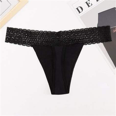 Sexy G String Lace Panties Women Four Layer Physiological Underwear