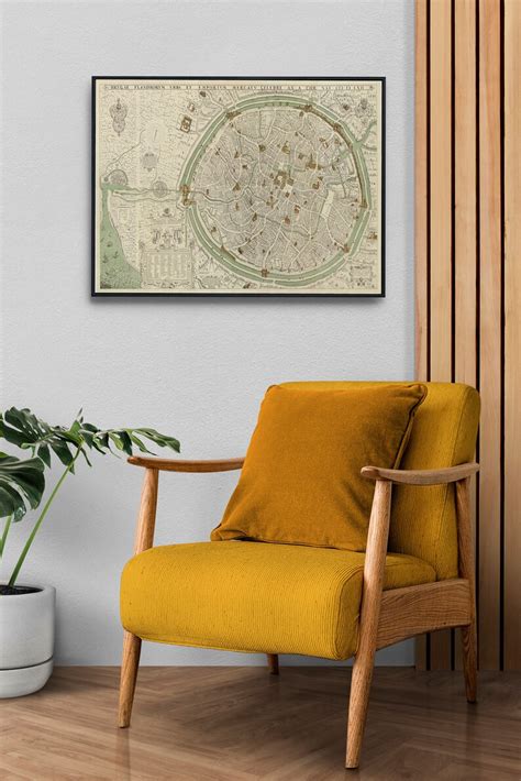 Digital Printable Art Map Vintage Map Retro Map Antique - Etsy