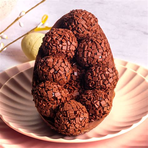 receita ovo de pascoa de colher  recheio de brigadeiro grupo pq