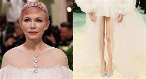 Michelle Williams in Metallic Pumps at Met Gala 2024 – Footwear News