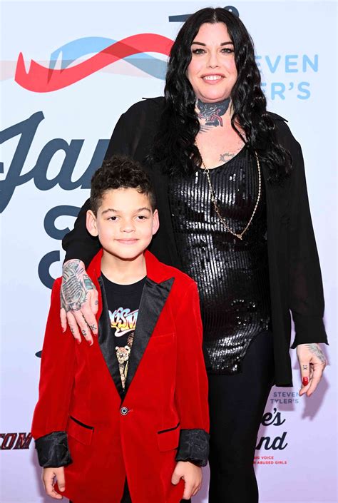 Mia Tyler Attends 2024 Grammys Viewing Party with Son Axton