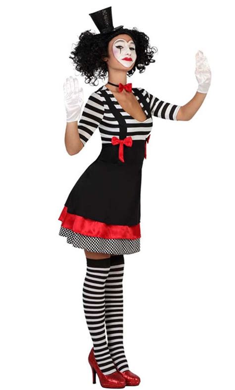 Clown Kostüm Harlekin Pierrot Narr Pantomime Kleid Gr. S M L | Karneval
