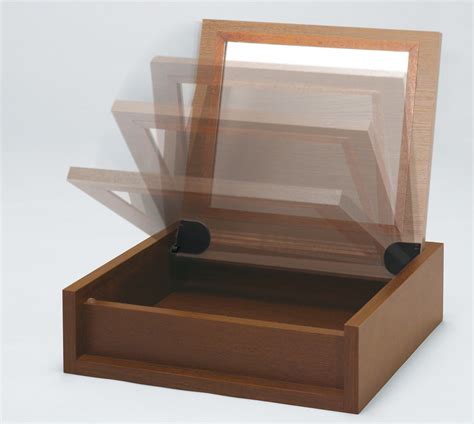 chest lid damper hinge  integrated rotary soft closing mechanism