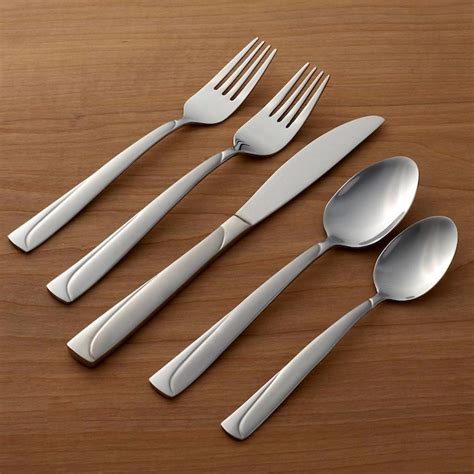 oneida madeline  pieces matte modern flatware ha  lowescom