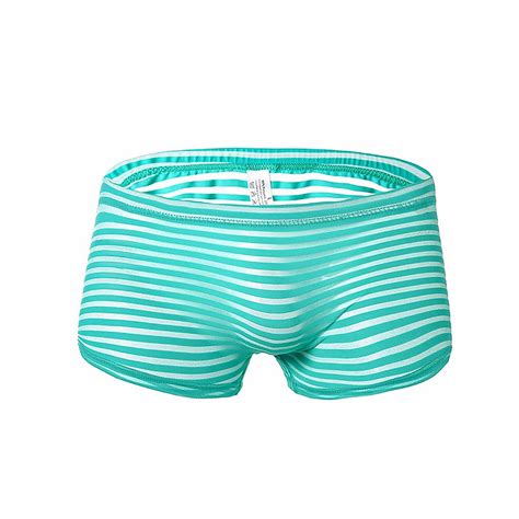 Naughtyhood Silk Underwear for Men Men's Fashion Shorts Mesh Breathable