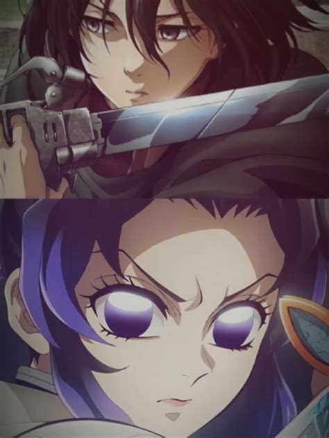 mikasa va shinobu hai nguoi cam dau dang tin tiktok