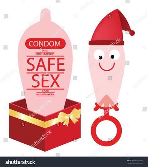 Sex Cartoon Red Gift Box Condom Stock Vector (Royalty Free) 147611888