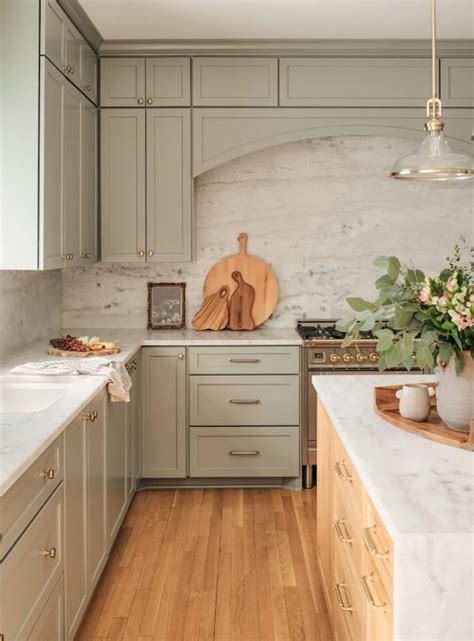 50 Stylish And Welcoming Sage Green Kitchens - DigsDigs