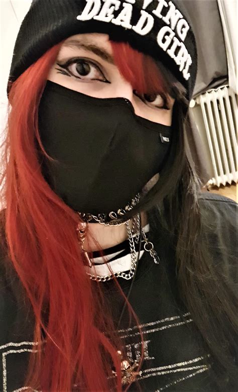 My take on the "gothic Egirl" style widely popular on socialmedias : r