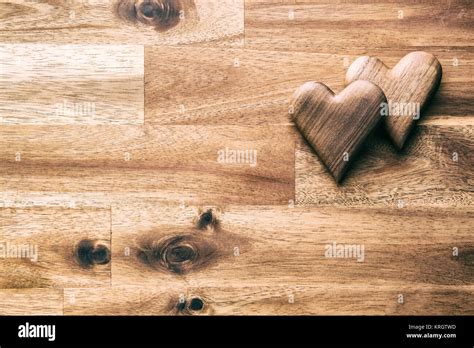 Handmade wooden hearts Stock Photo - Alamy