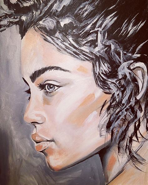 Portrait study nude by Sylvia Cohen (2020) : Painting Acrylic on Canvas