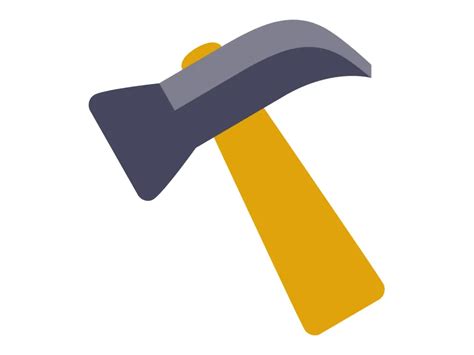 hammer emoji icon vector file   logowik