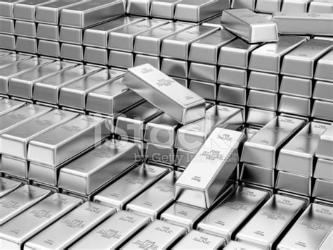 Stack of Silver Bars IN The Bank Vault stock photos - FreeImages.com