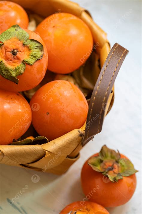 Soft Persimmon Photography Map Background, Soft Persimmon, Fresh Fruits
