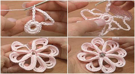 8 Petal Flower Crochet Pattern | Best Flower Site