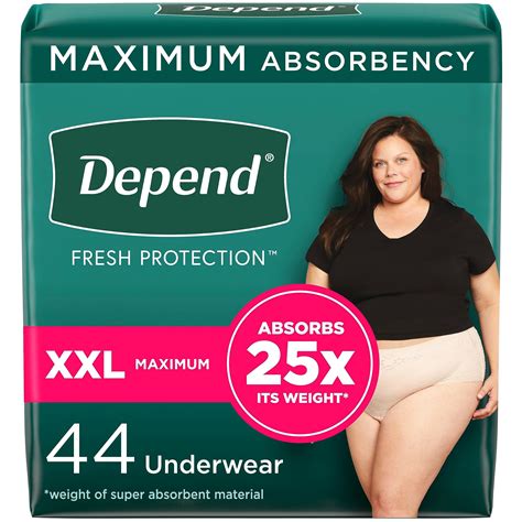 Depend Fresh Protection Adult Incontinence & Postpartum Bladder Leak