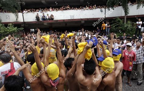 Nude Filipino Student Protesters Inside Campus Editorial Stock Photo