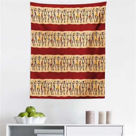 African Tapestry, Native Indigenous People Different Poses Culture